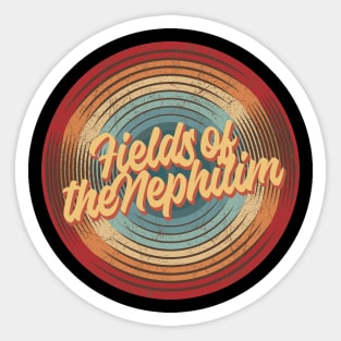 Fields of the Nephilim Vintage Circle Sticker